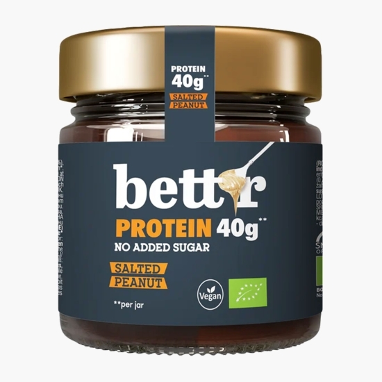 Cremă proteică de arahide sărate, fără zahăr adăugat eco 250g