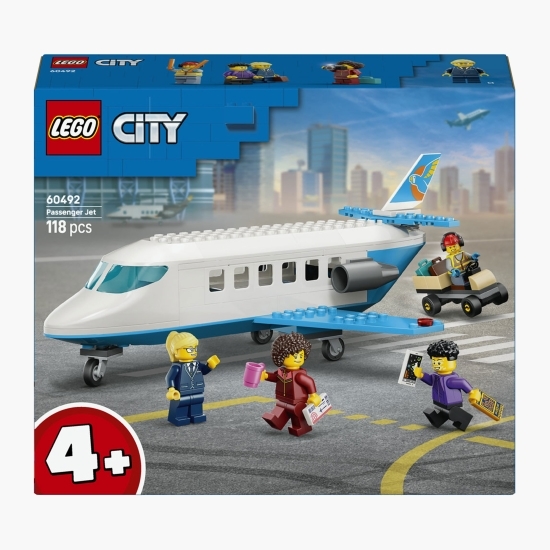 Avion cu reacție pentru pasageri, 60492 City, 118 piese, +4 ani