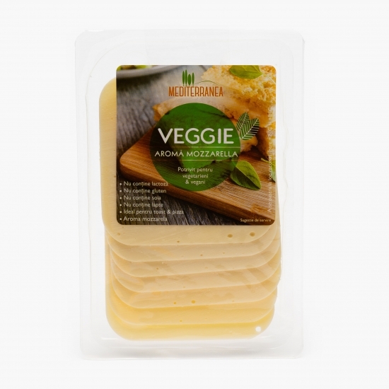 Specialitate vegană cu aromă de mozzarella, feliată, Veggie 150g