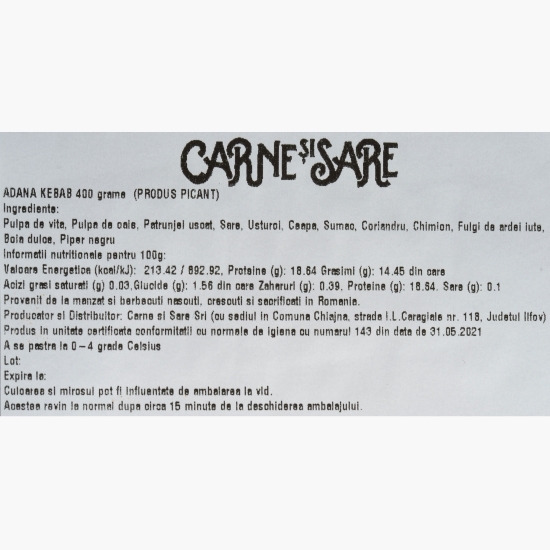 Adana Kebab 400g