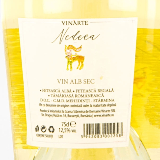 Vin alb sec, 12.5%, 750ml