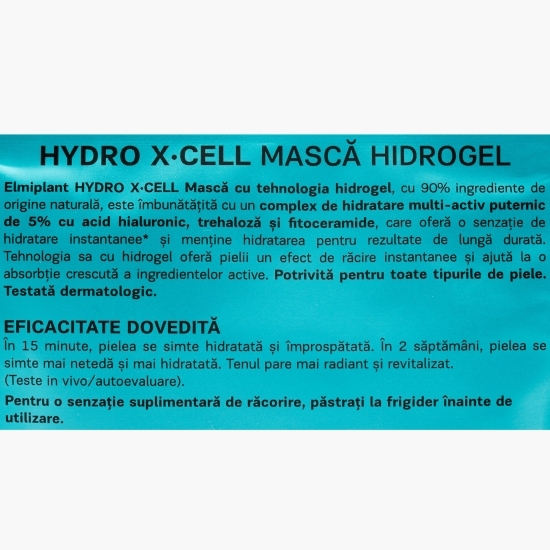 Mască hidrogel pentru față Hydro X-Cell 20ml
