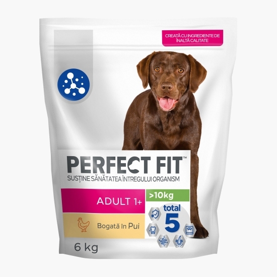 Hrană uscată pentru câini adulți de talie medie, 6kg, cu pui 