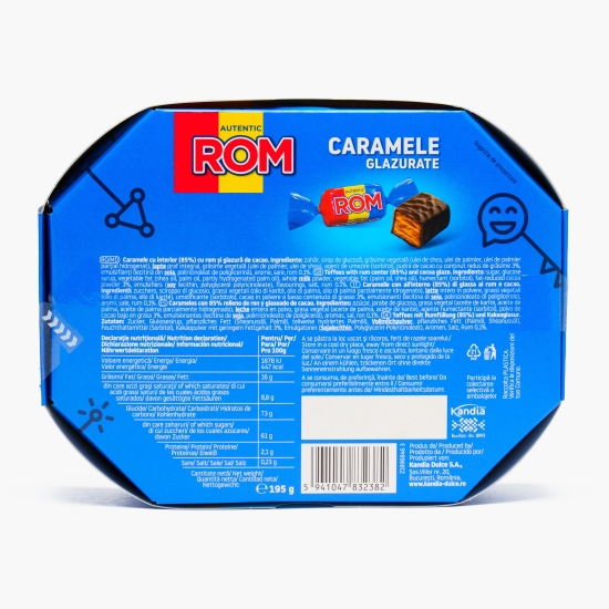 Caramele glazurate cu aromă de rom 195g