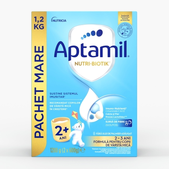 Formulă de lapte praf NUTRI-BIOTIK 2+, 2-3 ani, 1.2kg