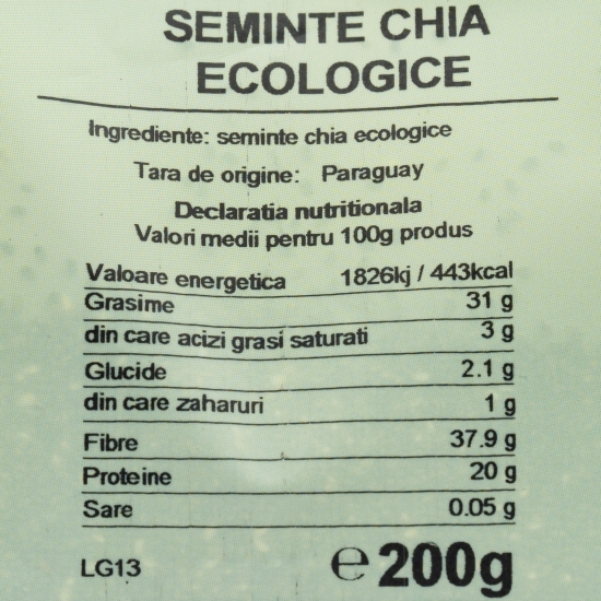 Semințe chia ECO 200g
