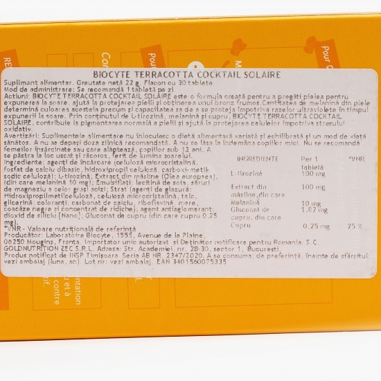 Supliment alimentar Terracotta Cocktail Solaire 30 tablete