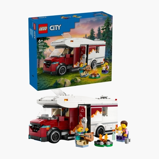 Rulotă pentru aventuri de vacanță, 60454 City, 385 piese, +6 ani