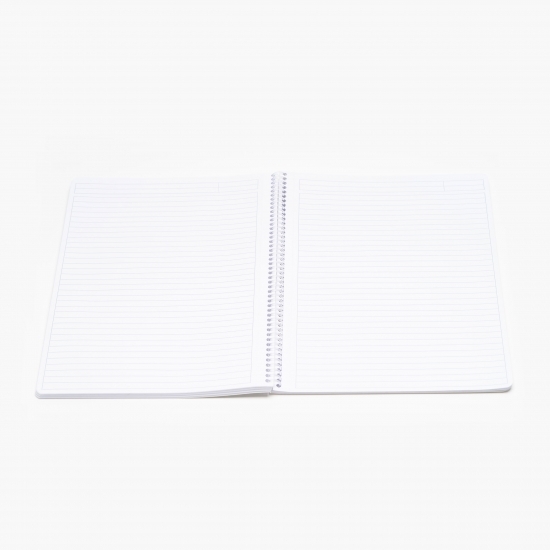 Caiet dictando, A4, copertă PP, cu spiră, 100 file, White