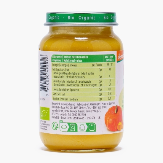 Piure ECO din dovleac cu orez pentru copii, fără gluten, +5 luni, 190g