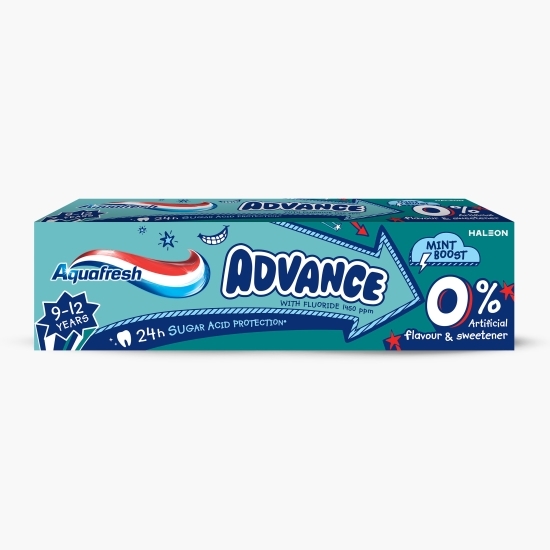 Pastă de dinți cu fluor Advance pentru copii, 9-12 ani, 75ml