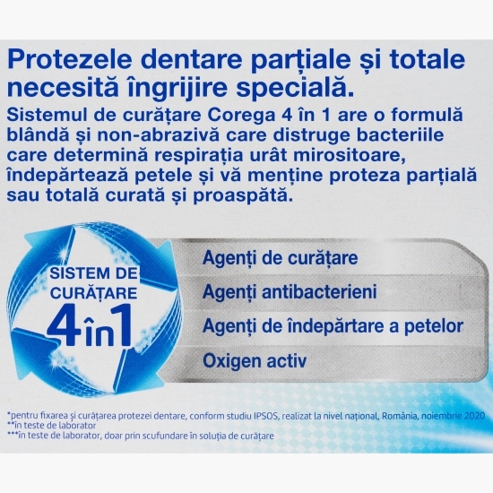 Tablete efervescente pentru curățarea zilnică a protezelor dentare Bio Formula, 30 buc