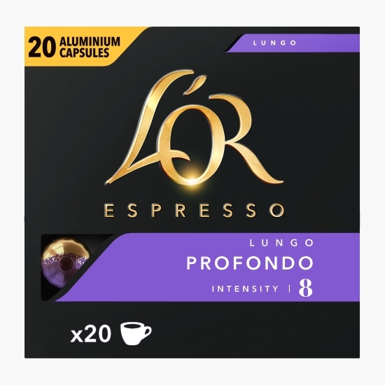 Capsule cafea Espresso Lungo Profondo 20 băuturi, 104g