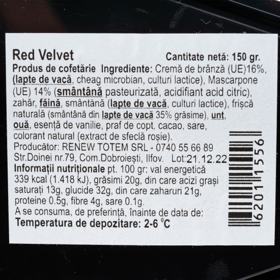 Prăjitură Red Velvet 150g
