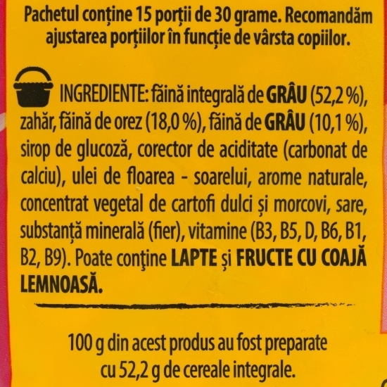 Cereale pentru mic dejun cu aromă de căpșuni 450g
