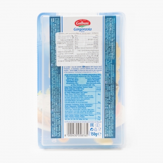 Gorgonzola Cremoso maturată, cu pastă moale și mucegai albastru DOP 150g