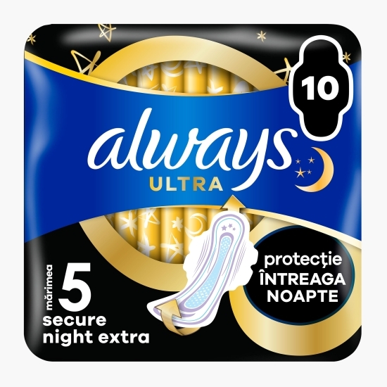 Absorbante Ultra Secure Night Extra 10 buc