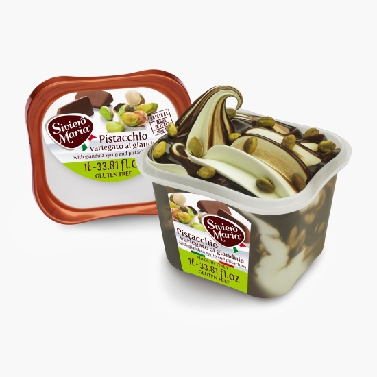 Înghețată de fistic cu sirop de cacao 1l