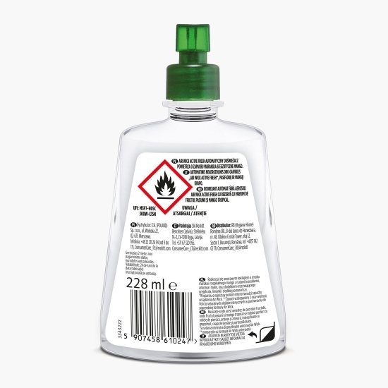 Rezervă odorizant cameră fără aerosoli Fructul Pasiunii și Mango Tropical 228ml