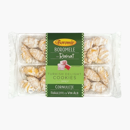 Cornulețe cu rahat, frăgezite cu vin alb Boromele 300g