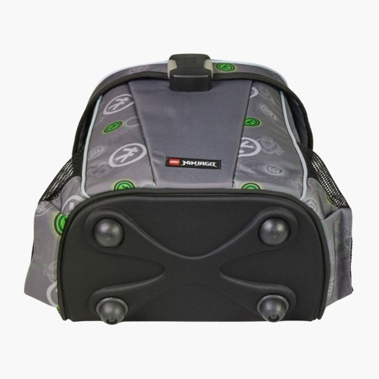 Ghiozdan pentru școală cu model Ninjago Elemental Master of Energy, 31 x 45.5 x 20 cm, gri