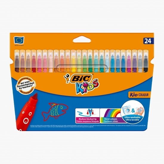 Markere colorate ultralavabile Kids 24 buc