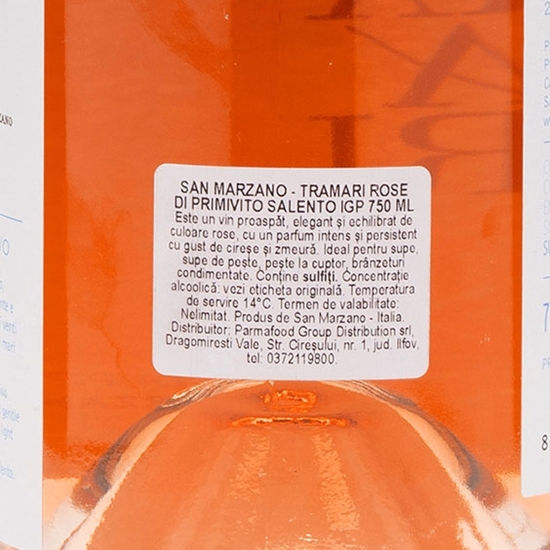Vin rose di Primitivo, Tramari, Salento IGP, 12.5%, 0.75l