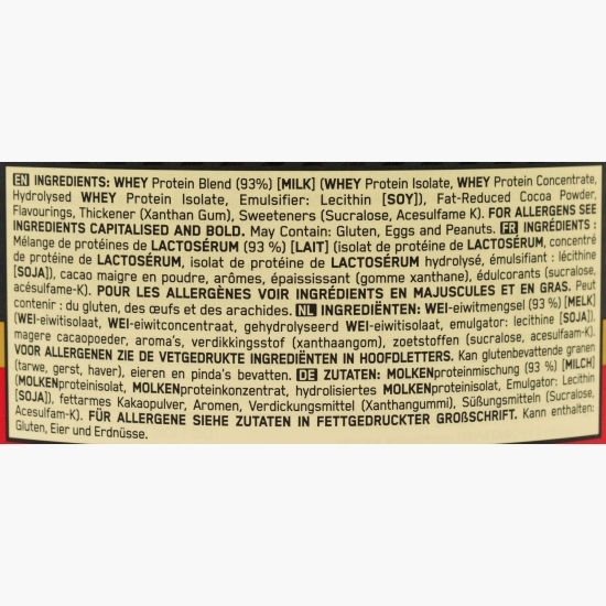 Proteine din zer, pudră proteică ON 100% Whey Gold Standard, aromă ciocolată, 775g