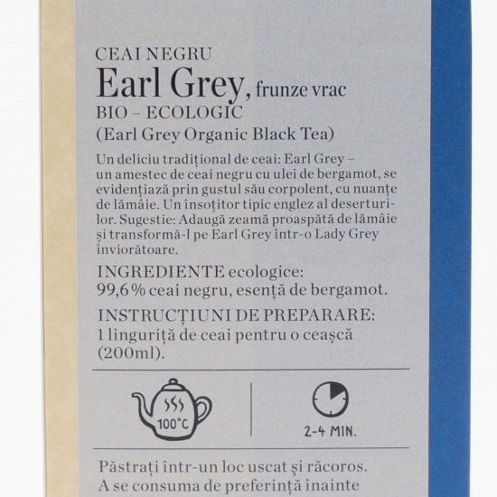 Ceai negru eco Earl Grey 90g