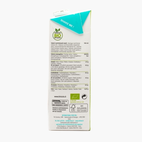 Băutură vegetală eco din orez și migdale Barista, 1l