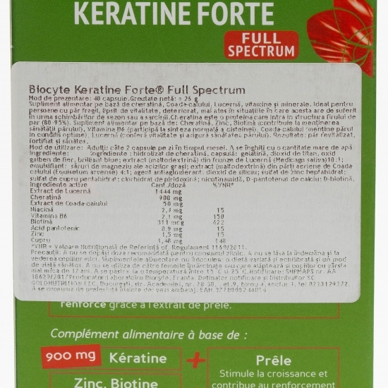Keratine Forte Full Spectrum 40 capsule