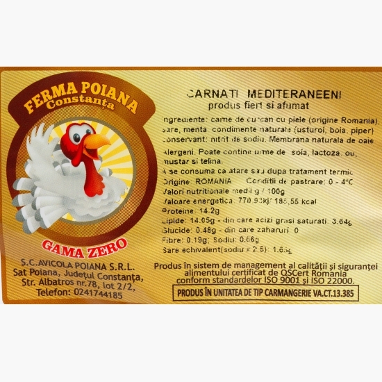 Cârnați mediteraneeni 320g