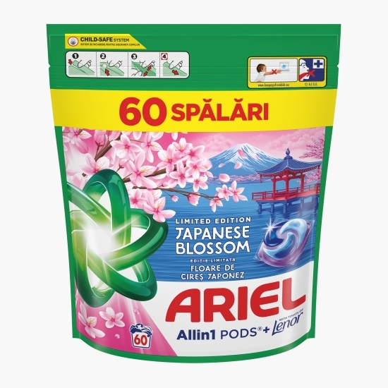 Detergent de rufe capsule All-in-One Pods Japanese Blossom, 60 spălări