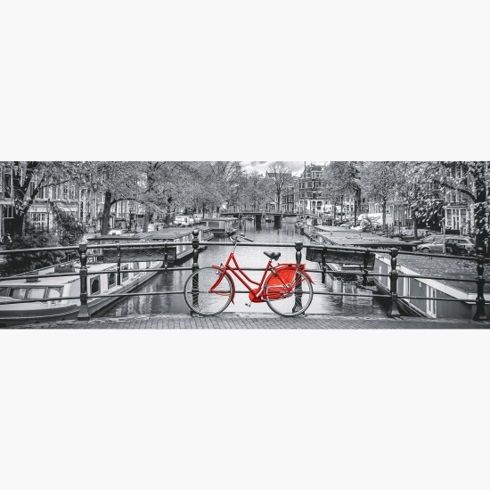 Puzzle panoramă HQ Amsterdam Bicycle 1000 piese 10+ ani