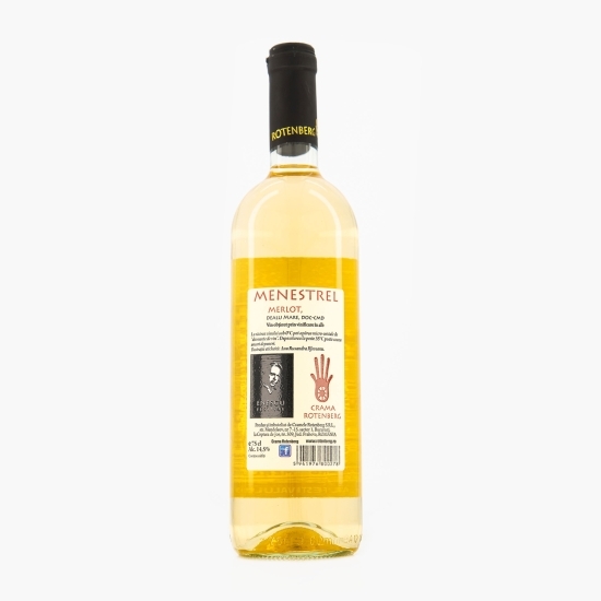 Vin alb sec Merlot, 14.5%, 0.75l