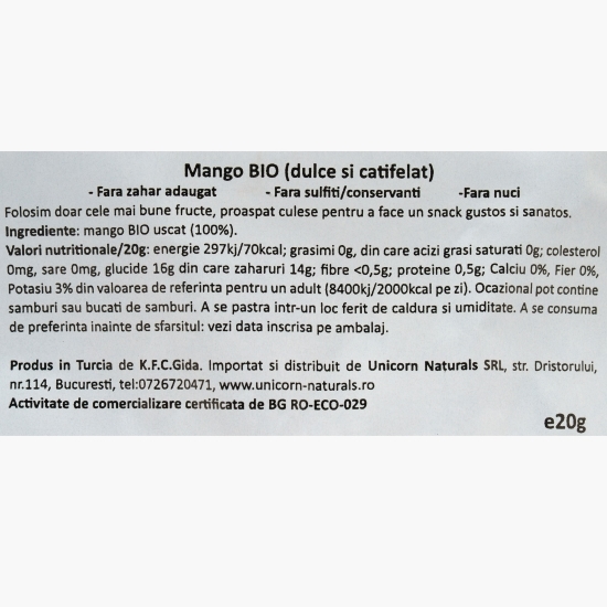 Mango uscat eco 20g