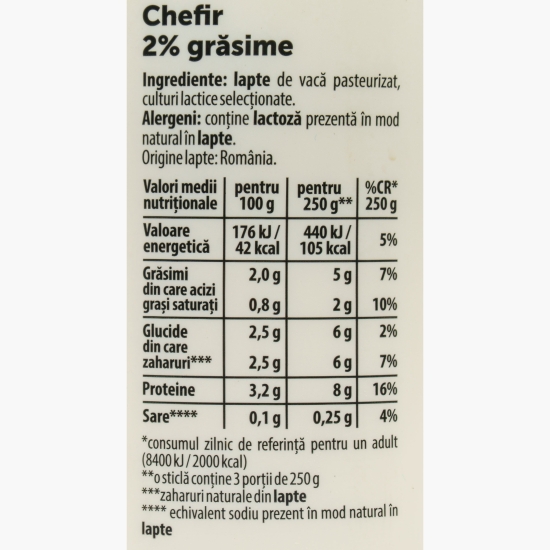 Chefir 2% grăsime, 750g