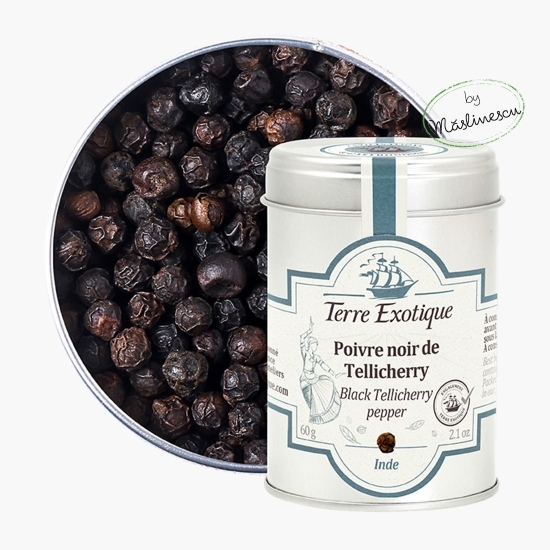 Măslinescu - Piper negru Tellicherry 60g, origine India