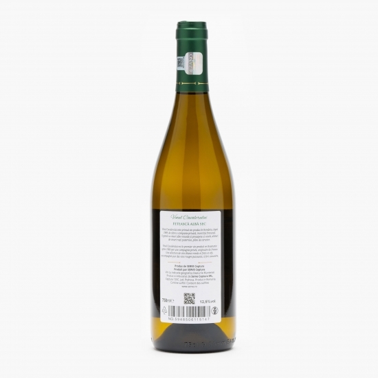 Vin alb sec Fetească Albă, 12.5%, 750ml