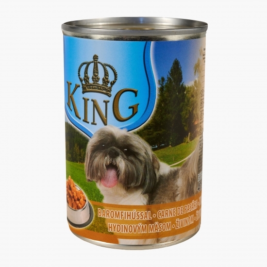 Hrană umedă integrală pentru câini adulți, 415g, cu carne pasăre