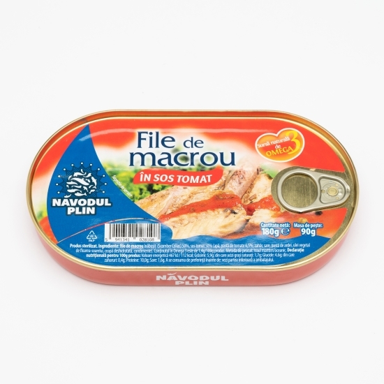 File de macrou în sos tomat 180g