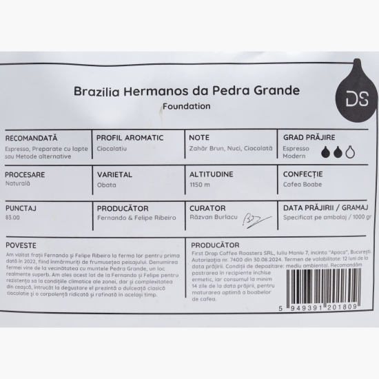 Brazilia Hermanos da Pedra Grande 1kg cafea de specialitate boabe