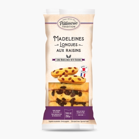 Madlene lungi cu stafide, 250g