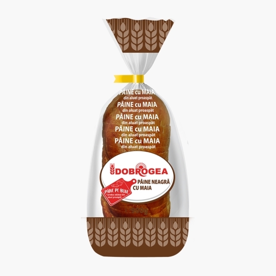 Pâine neagră cu maia, feliată 900g