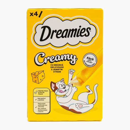 Recompense pentru pisici 4x10g, Creamy cu brânză