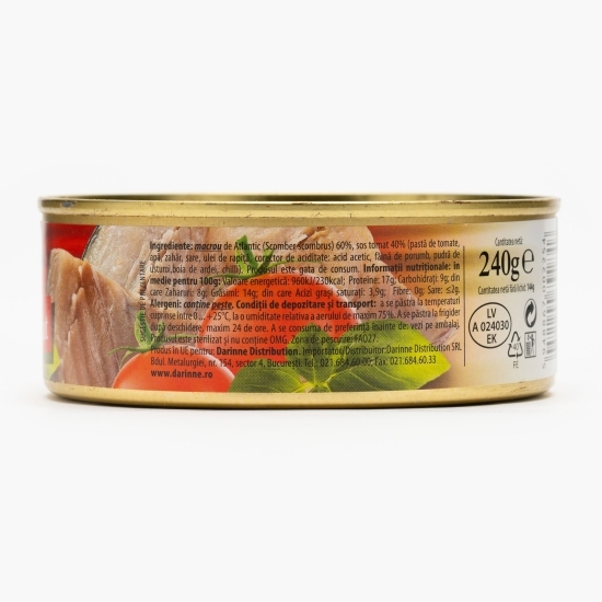 Macrou în sos tomat 240g
