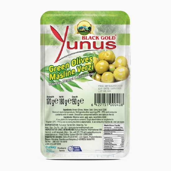 Măsline verzi întregi 170g