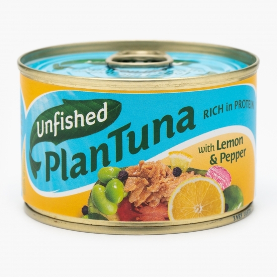 Alternativă vegetală la ton cu lămâie și piper 150g