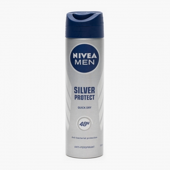 Deodorant antiperspirant spray pentru bărbați Men Silver Protect 150ml