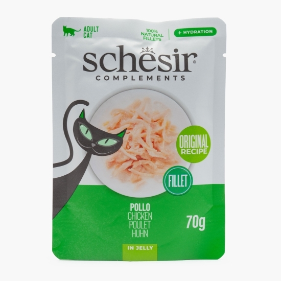Hrană umedă pentru pisici adulte, 70g, pui în aspic